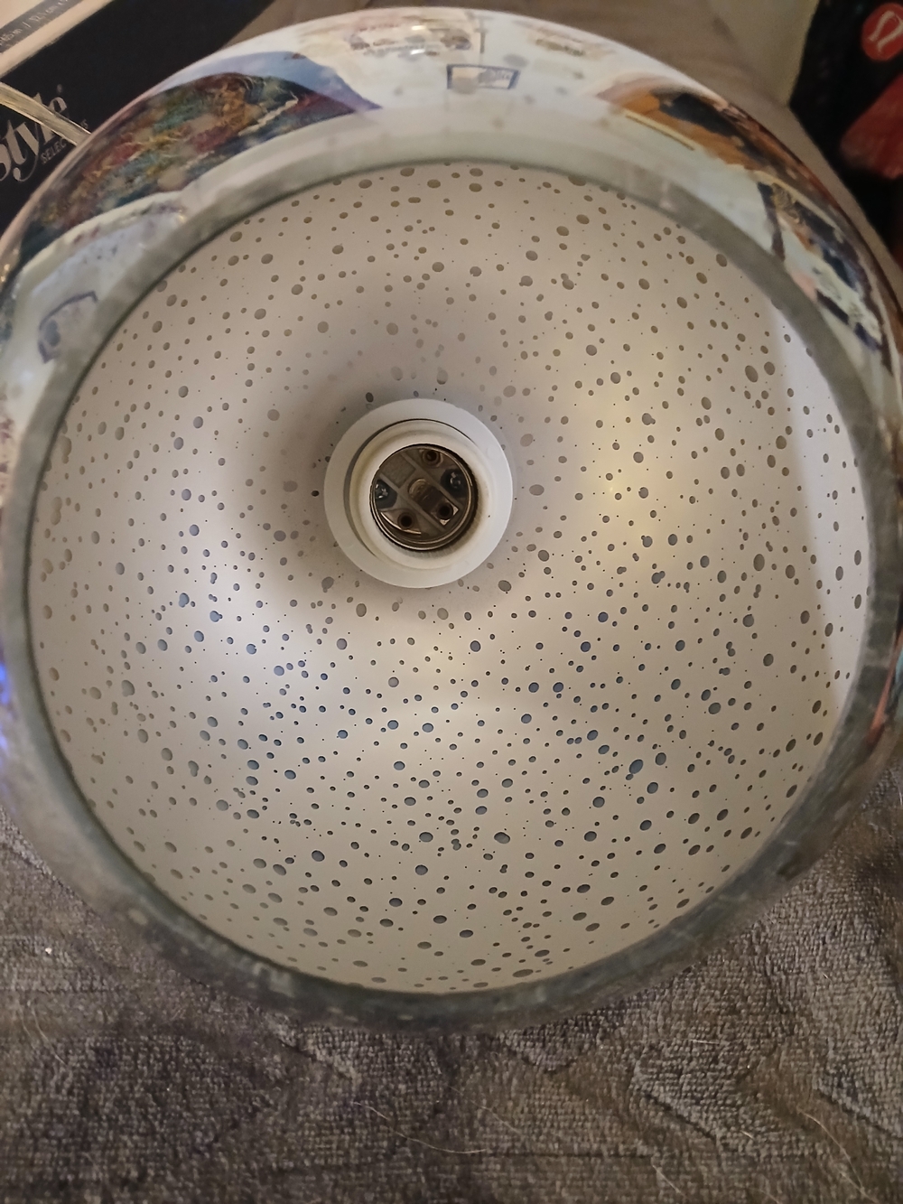 Mix & Match Silver Explosion Pendant Light Shade Globe - Picture 6 of 10